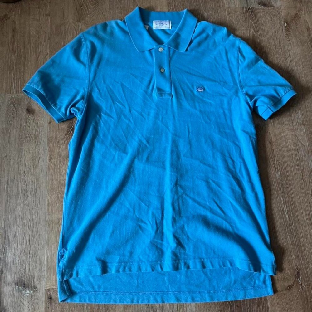 Southern Tide Blue Slip Jack Polo Shirt Size M